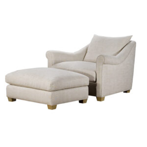 Celeste Chair and Ottoman in Tribecca Natural