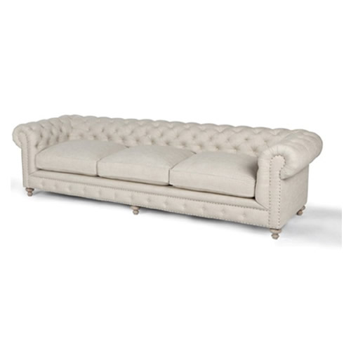 Finn 118" Sofa in Classic Linen