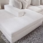 Newport RAF Loveseat in Gorgeous Canvas with Jackie O Gunmetal and Dax Silver Pillows
