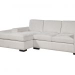 Newport Conversation Sectional LAF Chaise/Bumper and RAF Loveseat in Gorgeous Canvas (Performance Fabric) with Jackie O Gunmetal/Dax Silver Pillows