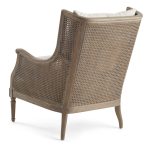 Walker Cane Back Chair in Borneo Light Brown and Natural Finish
