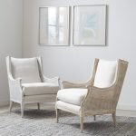 Walker Cane Back Chair in Borneo Light Brown and White Wash Finish